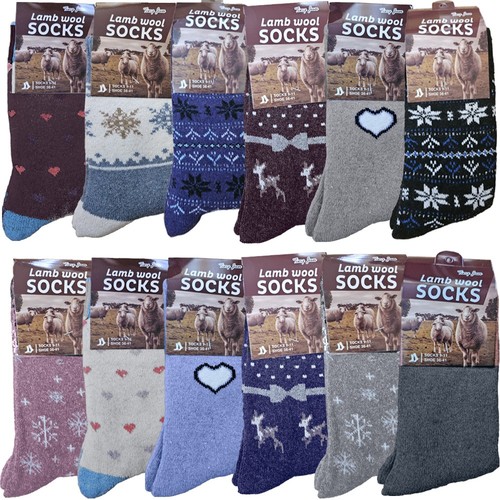 Women wool socks lamb - women,